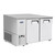 Atosa SBB69GRAUS1 68" W Stainless Steel 2-Section Solid Door Back Bar Cooler - 115 Volts