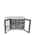 Atosa SBB48GGRAUS1 48" W Stainless Steel 2-Section Glass Door Back Bar Cooler - 115 Volts