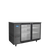 Atosa SBB59GGRAUS2 57.75" W Black 2-Section Glass Door Back Bar Cooler - 115 Volts