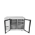 Atosa SBB59GGRAUS1 57.75" W Stainless Steel 2-Section Glass Door Back Bar Cooler - 115 Volts