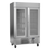 Victory LSF49HC-1 46.1 Cu. Ft. Reach-In Two Section Stainless Steel Exterior UltraSpec Series Merchandiser Freezer - 115 Volts 1-Phase