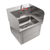 John Boos PBHS-W-1410-KV1APS-EW-SS 17" W x 15.5" D x 22" H Stainless Steel Wall Mounted Hand Sink With Eye Wash