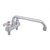 John Boos PBF-W2-10LF 10" Swing Spout with 4" Centers Chrome Finish Splash Mount Economy Faucet