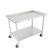 John Boos DST6-3061SSW-C 60.88" W x 30.38" D 16 Ga. Stainless Steel Undershelf Welded Sorting Table with Casters
