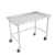 John Boos DST6-3061SBW-C 60.88" W x 30.38" D 16 Ga. Stainless Steel Bracing Welded Sorting Table with Casters