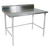 John Boos ST6R5-24120SBK 120"W x 24"D Stainless Steel with 5" Backsplash Stallion Safety Edge Front & Back Work Table