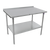 John Boos ST6R1.5-3696SSK 96" W x 37.25" D x 36" H Stainless Steel Top With 1.25" H Rear Up-Turn Adjustable Undershelf Work Table