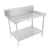 John Boos DST6R10-3049SSW 48.88" W and 10" H Backsplash 16 Ga. Stainless Steel Undershelf Welded Sorting Table