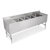 John Boos UBS4-2196-2D24 96"W x 21"D x 32.5"H Stainless Steel 10" Deep Compartments 3"H Backsplash Underbar Sink Unit