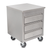 John Boos 4CD4-2724-CL 24" W x 26.5" D x 33.75" H Stainless Steel 3 Tier with Lock Mobile Drawer Cabinet