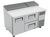True TPP-AT-60D-2-HC 60.25" W Stainless Steel Cover Two Section Pizza Prep - 115 Volts