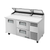 True TPP-AT-67D-2-HC 67.38" W Stainless Steel Cover Two Section Pizza Prep - 115 Volts