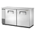 True TBB24-60-2S-Z1-SFT-S-1 61.13" W Stainless Steel Two-Section Solid Doors Back Bar Cooler - 115 Volts