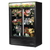 True GDM-47FC-HC-LD 54.13" W Black with Stainless Steel Floor Two-Section Floral Merchandiser - 115 Volts