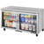 True TUC-60G-HC~FGD01 29.75" H x 60.38" W x 30.13" D 2 Low-E Glass Doors Aluminum Interior Undercounter Refrigerator - 115 Volts 1-Ph