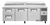True TPP-AT-93D-2-HC 93.5" W Stainless Steel Cover Two Section Pizza Prep - 115 Volts