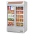 True GDM-43F-HC~TSL01 47.13" W White Interior with Stainless Steel Floor Two-Section Freezer Merchandiser - 115 Volts