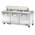 True TSSU-72-16-HC 72.38" W Three Section Sandwich/Salad Unit - 115 Volts