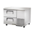 True TUC-44D-2-HC 29.75" H x 44.5" W x 32.25" D 2 Drawers Aluminum Interior Deep Undercounter Refrigerator - 115 Volts 1-Ph