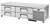 True TRCB-79-86 86.26" W 4 Drawers Refrigerated Chef Base - 115 Volts
