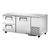 True TUC-67D-2-HC 29.75" H x 67.25" W x 32.25" D 1 Stainless Steel Door Aluminum Interior Deep Undercounter Refrigerator - 115 Volts 1-Ph