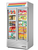 True GDM-35F-HC~TSL01 39.5" W White Interior with Stainless Steel Floor Two-Section Freezer Merchandiser - 115 Volts