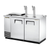 True TDD-2CT-S-HC (2) 0.5 Keg Stainless Steel with Single Faucet Club Top Draft Beer Cooler - 115 Volts