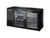 True TBB24-60-2S-Z1-BST-S-1 59.88" W Stainless Steel Two-Section Solid Doors Back Bar Cooler - 115 Volts