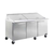 MVP Group ISP72 18 Cu. Ft. Stainless Steel Doors 3 Section IKON Sandwich / Salad Prep Unit - 115 Volts