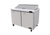 MVP Group KST-48-2 13.1 Cu. Ft. Stainless Steel Doors 2 Section Kool-It Signature Sandwich / Salad Prep Unit - 115 Volts