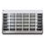 MVP Group KGV-MR-6-S 147"W x 32.63"D x 87.8"H Gray and Silver 6 Section Hydra-Kool High Volume Refrigerated Merchandiser