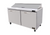 MVP Group KST-60-2 16.7 Cu. Ft. Stainless Steel Doors 2 Section Kool-It Signature Sandwich / Salad Prep Unit - 115 Volts