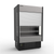 MVP Group KGH-ES-30-S 29.2" W Vertical Hydra-Kool Grab-N-Go Open Merchandiser with Electric Shutter - 115 Volts
