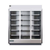 MVP Group KGV-MR-3-S 75.3"W x 32.63"D x 87.8"H Gray and Silver 3 Section Hydra-Kool High Volume Refrigerated Merchandiser