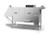 Insinger TRAC 321-2 RPW 528 Trays Per Hour High Temperature Double Tank Trac Tray Washer - 208 Volts 3-Ph