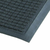 Axia EMQ0310C 10' W x 3' D x 0.38" Thick Charcoal Gray Polyester Fiber Square Pattern Entrance Mat