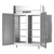 Victory HRSA-2D-S1-EW-PT-HC Stainless Steel Exterior 2 Section UltraSpec Series Dual Temp Warmer & Refrigerator - 115 Volts