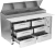 Victory VPPD72HC-6 72.13" W 6 Drawers Pizza Prep Table - 115 Volts
