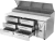 Victory VPPD72HC-6 72.13" W 6 Drawers Pizza Prep Table - 115 Volts