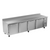 Victory VWR119HC 118.88" W 4 Doors Stainless Steel Exterior Worktop Refrigerated Counter - 115 Volts