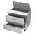Victory VSPD36HC-10-2 36" W 2 Drawers UltraSpec Series Sandwich Prep Table - 115 Volts