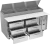 Victory VPPD93HC-3 93.13" W 6 Drawers Pizza Prep Table - 115 Volts