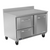 Victory VWFD48HC-2 11.04 Cu. Ft. Two Section Stainless Steel Worktop Freezer Counter - 115 Volts 1-Ph