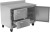 Victory VWFD48HC-2 11.04 Cu. Ft. Two Section Stainless Steel Worktop Freezer Counter - 115 Volts 1-Ph