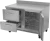 Victory VWFD48HC-2 11.04 Cu. Ft. Two Section Stainless Steel Worktop Freezer Counter - 115 Volts 1-Ph