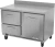 Victory VWFD48HC-2 11.04 Cu. Ft. Two Section Stainless Steel Worktop Freezer Counter - 115 Volts 1-Ph