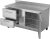 Victory VWFD60HC-2 14.36 Cu. Ft. Two Section Stainless Steel Worktop Freezer Counter - 115 Volts 1-Ph