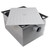 Omcan USA 46517 40 Lbs. Gray Epoxy Coating Grease Trap with 3" Threaded Inlet and Outlet