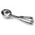 Omcan USA 34849 4 Oz. Metal Handle Stainless Steel Ice Cream Scoop