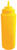 Omcan USA 40471 24 Oz. Mustard Wide Mouth Squeeze Bottle (6 per Set)